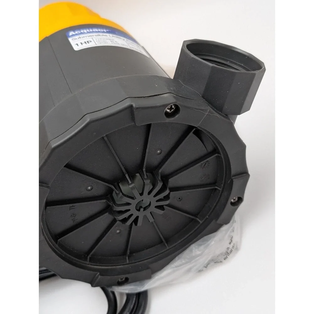 Acquaer 1HP Sump Pump 4345GPH Submersible Water Pump, Manual Utility Pump, Wa...